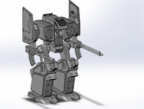 mw4 siyah kalp mech oyuncak oyun aksesuarlar robot 3d print model - Mito3D