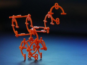 einfache Plastik-Baukasten Skulpturen 3d print model - Mito3D