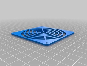 80mm pin-mount fan grill electronics customized 3d print model - Mito3D