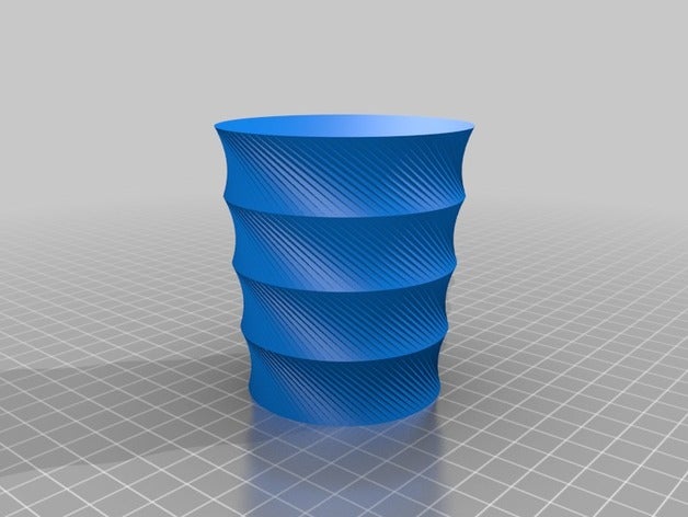 il mio personalizzato twisted poligono vaso mimichiel contenitori 3D print model - Mito3D