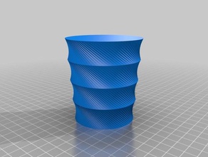 my customized twisted polygon vase mimichiel containers 3d print model - Mito3D