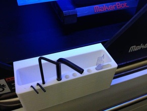 replicator 2 Çöp Kutusu uç 3d yazıcı aksesuarlar depolama 3d print model - Mito3D