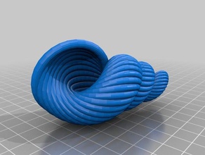 infinite shell sculture modello progetto shellter scultura seashell tinkercad giocattolo 3d print model - Mito3D