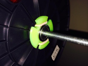 trascinare free spool 3d la stampante parti filamentchallenge filamento della bobina porta di montaggio rullo 3d print model - Mito3D