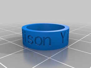 madison-ring los anillos personalizado 3d print model - Mito3D