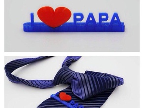 fathers day tie clip accessories 3d print model - Mito3D
