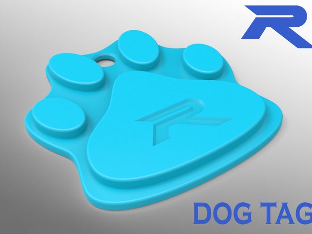 tag de cão animais estimação coleira do etiqueta animal 3D print model - Mito3D