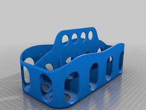 bottle tray small - 8 bottles containers bottle- holder soap wm2014 3d print model - Mito3D
