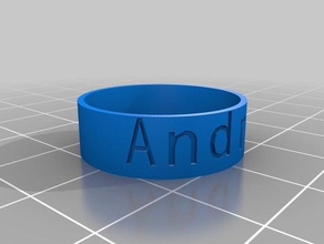 anello misura ' 11 anéis personalizado 3d print model - Mito3D