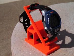 watch stand organization holder watchstand wristwatch wrist 3d print model - Mito3D