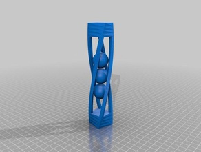 my customized balls cage twist2 interactive art 3d print model - Mito3D