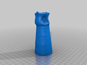 scan clay owl scans replicas 123d 123dcatch pottery 3d print model - Mito3D