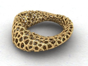 voronoi script mobius bangle bracelets 3d print model - Mito3D