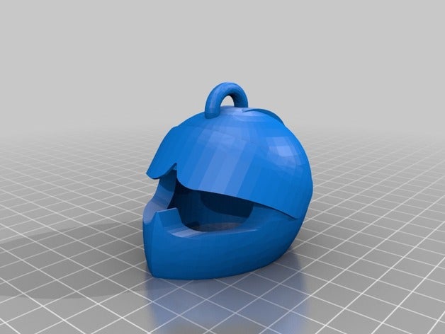 casco racing portachiavi v3 3D print model - Mito3D