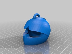 casco de carreras llavero v3 llaveros 3d print model - Mito3D