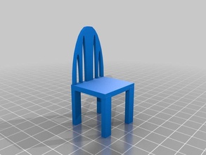 chair cloneman88 kitchen dining 3d tinkercad 3d print model - Mito3D