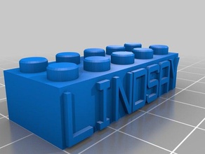 lindsay lego construção brinquedos personalizado 3d print model - Mito3D