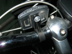 Fahrrad Reflektor-Halter sport im freien Griff handler 3d print model - Mito3D