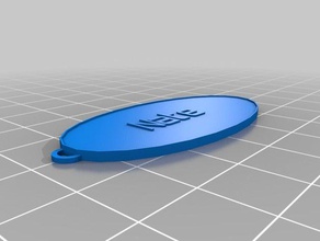 nate Schlüsselanhänger angepasst 3d print model - Mito3D