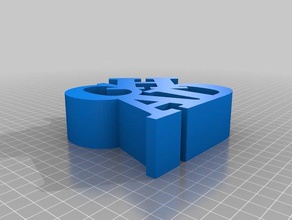mi personalizados palabra escultura chad esculturas 3d print model - Mito3D