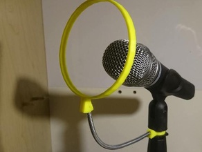 anti pop escudo michrophone o áudio a casa microfone podcast 3d print model - Mito3D
