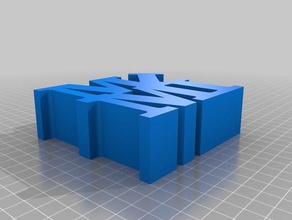 my customized word sculpture - mimi sculptures 3d print model - Mito3D
