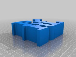 mi personalizados palabra escultura - pirl las esculturas personalizado 3d print model - Mito3D