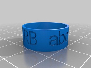 arb anillo los anillos personalizado 3d print model - Mito3D