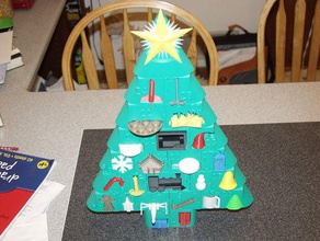 advent takvimi oyuncaklar oyunlar Noel toplama lulzbot bulmaca 3d print model - Mito3D