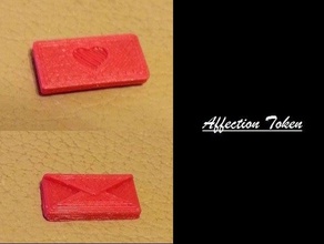 affection token toys & games card game love letter 3d print model - Mito3D