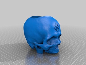 zombie hunter's skully dice cup c skull 3d print model - Mito3D
