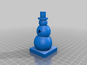 star snow man sculptures 3d print model - Mito3D