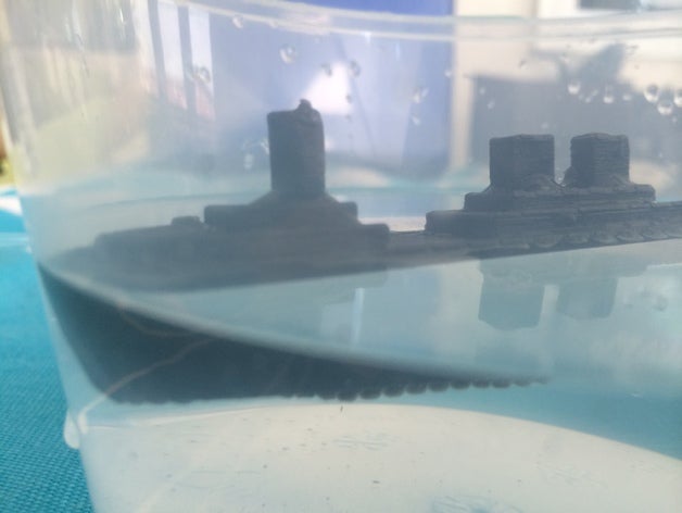 battle ship toys & games 123d 3d print printer boat sailboat toy toyship sh shi 3D print model - Mito3D