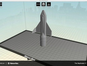 usaf lo spazio aereo del musetto hobby estes razzo spaceplane 3d print model - Mito3D