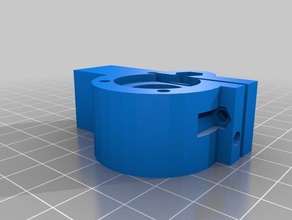 mini 3mm filament alanında kossel 3d yazıcı ekstruder 3d print model - Mito3D