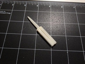 micro-balisong juguetes mecánicos mariposa cuchillo el prop impresión rápida de juguete 3d print model - Mito3D