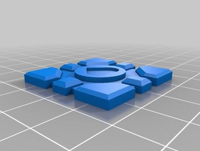 cubo de compañía colgante signos logotipos portal 2 ponderado 3d print model - Mito3D
