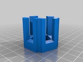 más fuerte pentagonal de la goma pulsera del telar art herramientas 3d print model - Mito3D