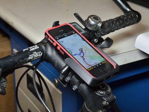 iphone 5 speck case mount ram mounting system sport outdoors bicycle 3d print model - Mito3D