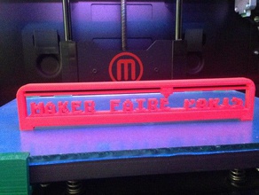 maker faire paris signs logos customized 3d print model - Mito3D