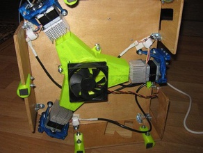 cooling motors delta printer rostock 3d parts 3d print model - Mito3D