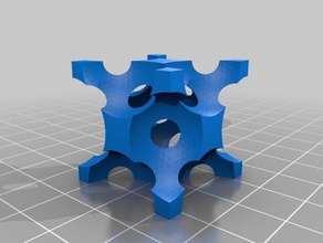 anti-fcc Physik Astronomie Hohlraum crystal Gitter void 3d print model - Mito3D