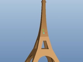 la tour eiffel des bâtiments structures 3d print model - Mito3D