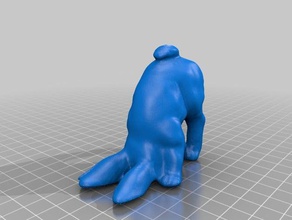 rabbit head animals 3d print model - Mito3D