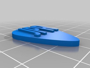 palheta iniciais 3d impressão testes 3d print model - Mito3D
