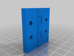 two hole hinge parts customized 3d print model - Mito3D