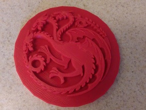 targaryen dragon jeu des trônes signes logos 3d print model - Mito3D