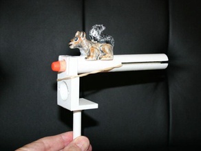 Eichhörnchen repeller mechanisch ist - Spielzeug Gummi-band 3d print model - Mito3D