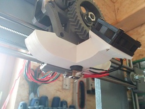 gregs wade 40mm conducto del ventilador jhead apoyo ventilateur 3d de la impresora accesorios fanduct el los fans freecad 3d print model - Mito3D