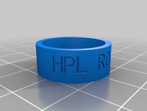hpl-Steine-ring Ringe angepasst 3d print model - Mito3D